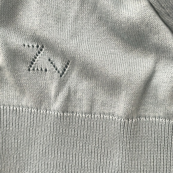 NEW | Zadig & Voltaire Miss Star Crewneck Cotton Sweater Ciel Stone Blue Large - Picture 6 of 12